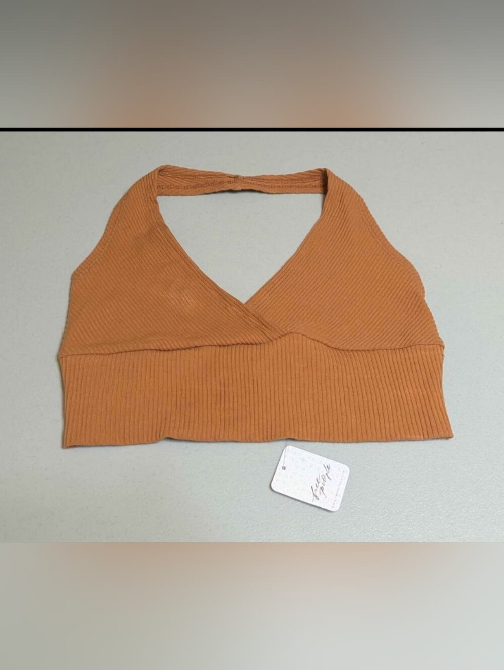 NWT Medium Free People halter crop top
